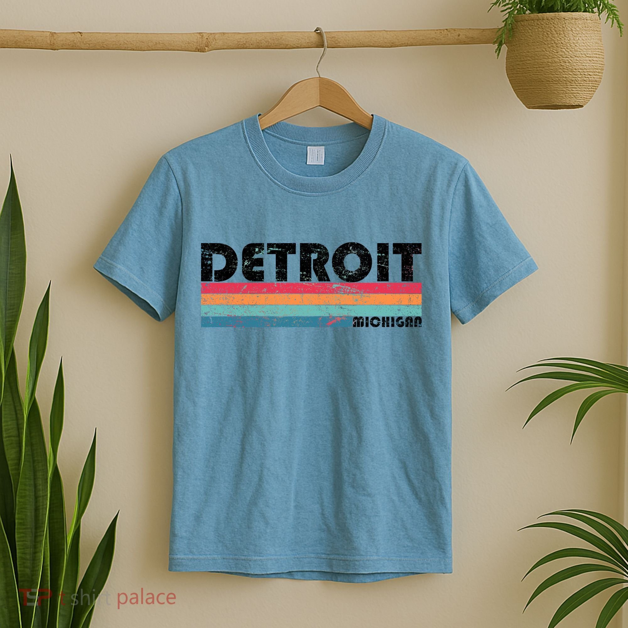 Retro Detroit Michigan T-Shirt