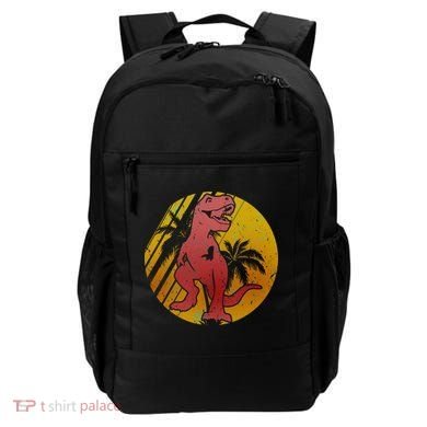 Retro Dinosaur Sunset Backpack