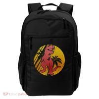 Retro Dinosaur Sunset Backpack thumb 0