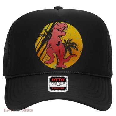 Retro Dinosaur Sunset Hat