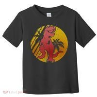 Retro Dinosaur Sunset Toddler T-Shirt thumb 0