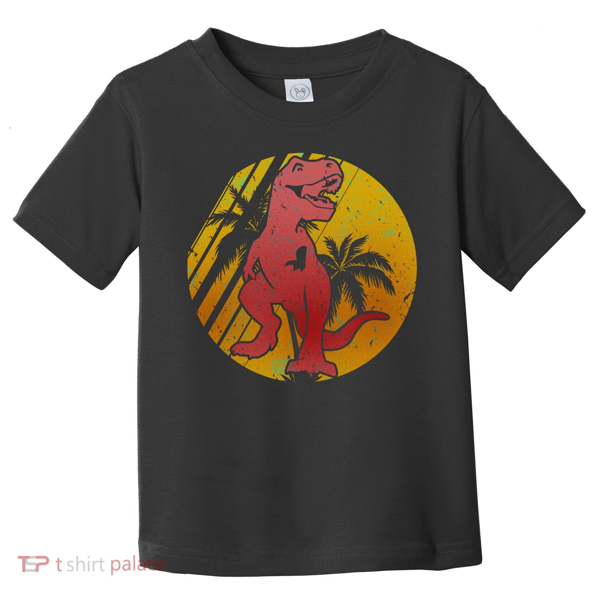 Retro Dinosaur Sunset Toddler T-Shirt