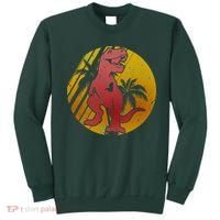 Retro Dinosaur Sunset Sweatshirt thumb 0