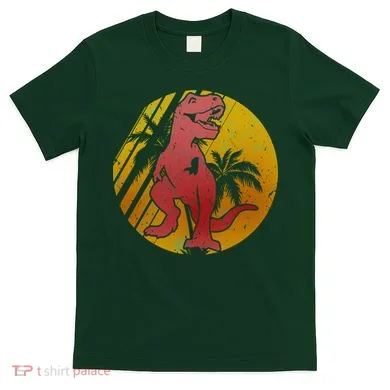 Retro Dinosaur Sunset T-Shirt