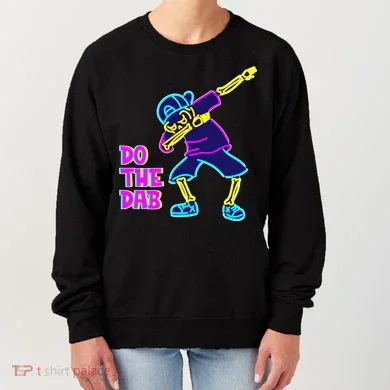 Retro Do the Dab Neon Skeleton Women's Sweatshirt