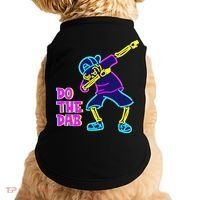 Retro Do the Dab Neon Skeleton Doggie Tank thumb 0
