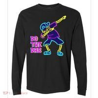 Retro Do the Dab Neon Skeleton Comfort Colors Heavyweight Long Sleeve T-Shirt thumb 0
