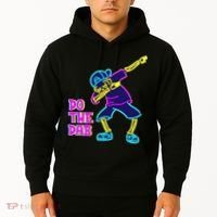 Retro Do the Dab Neon Skeleton Hoodie thumb 2