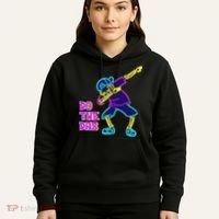 Retro Do the Dab Neon Skeleton Hoodie thumb 5