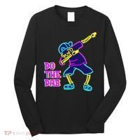 Retro Do the Dab Neon Skeleton Long Sleeve Shirt thumb 0