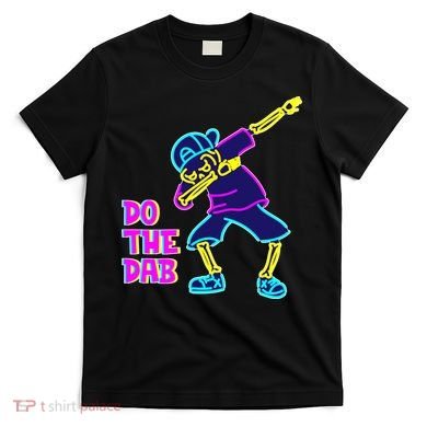 Retro Do the Dab Neon Skeleton T-Shirt