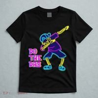 Retro Do the Dab Neon Skeleton T-Shirt thumb 5
