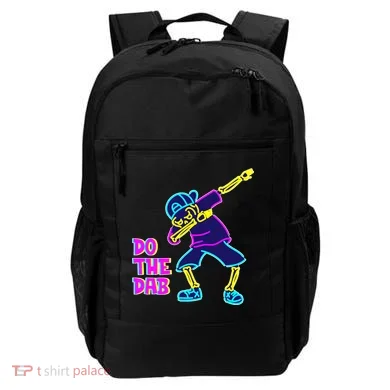 Retro Do the Dab Neon Skeleton Backpack