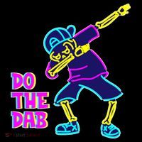 Retro Do the Dab Neon Skeleton Bucket Hat thumb 4
