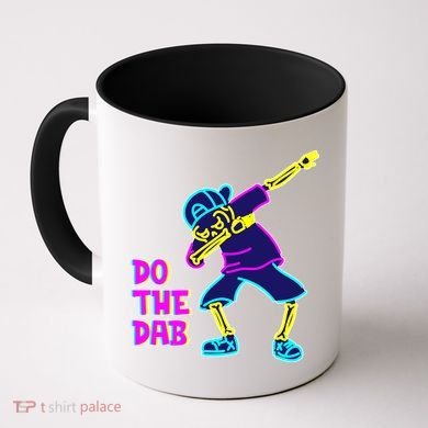 Retro Do the Dab Neon Skeleton Coffee Mug