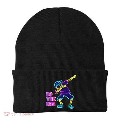 Retro Do the Dab Neon Skeleton Beanie