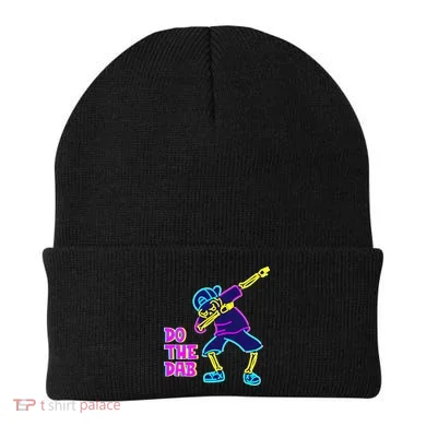 Retro Do the Dab Neon Skeleton Beanie