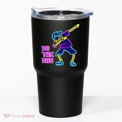 Retro Do the Dab Neon Skeleton Tumbler