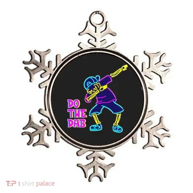 Retro Do the Dab Neon Skeleton Ornament