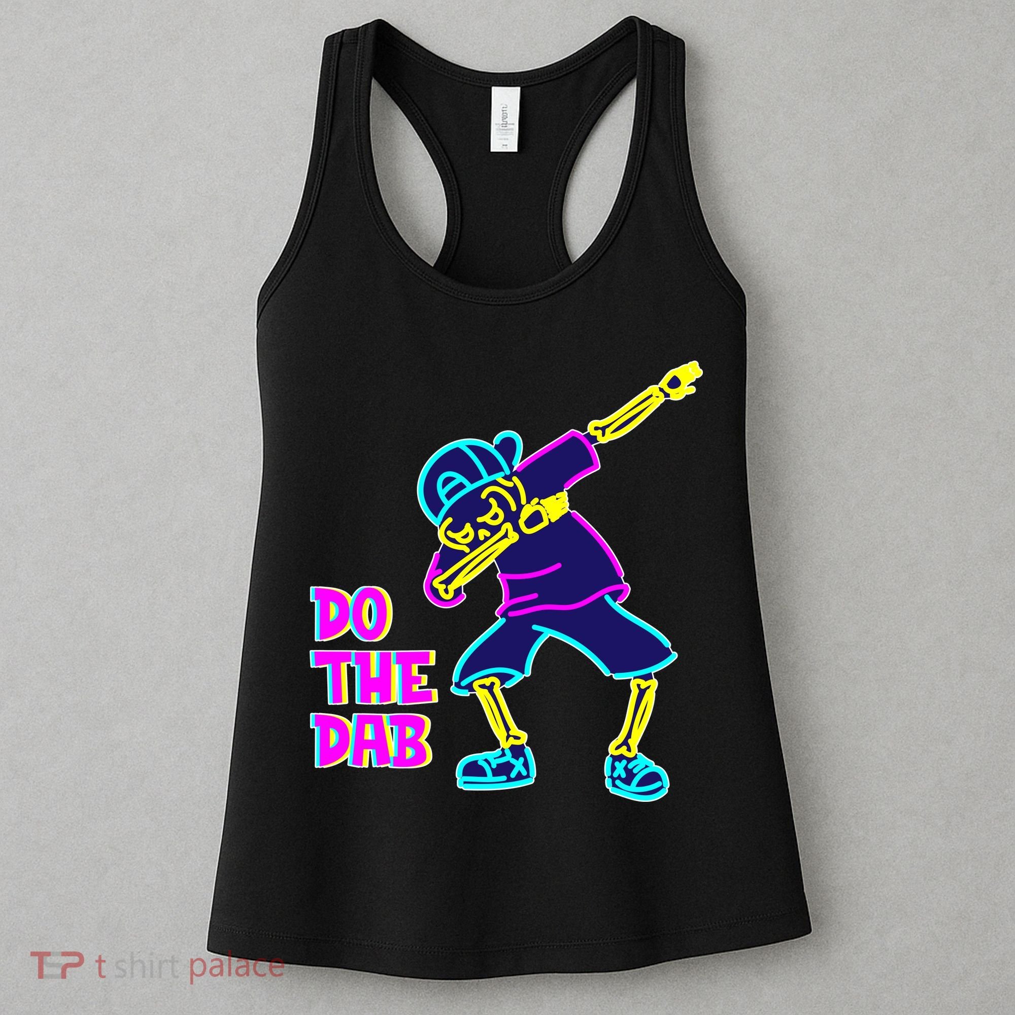 Retro Do the Dab Neon Skeleton Women's Tank Top