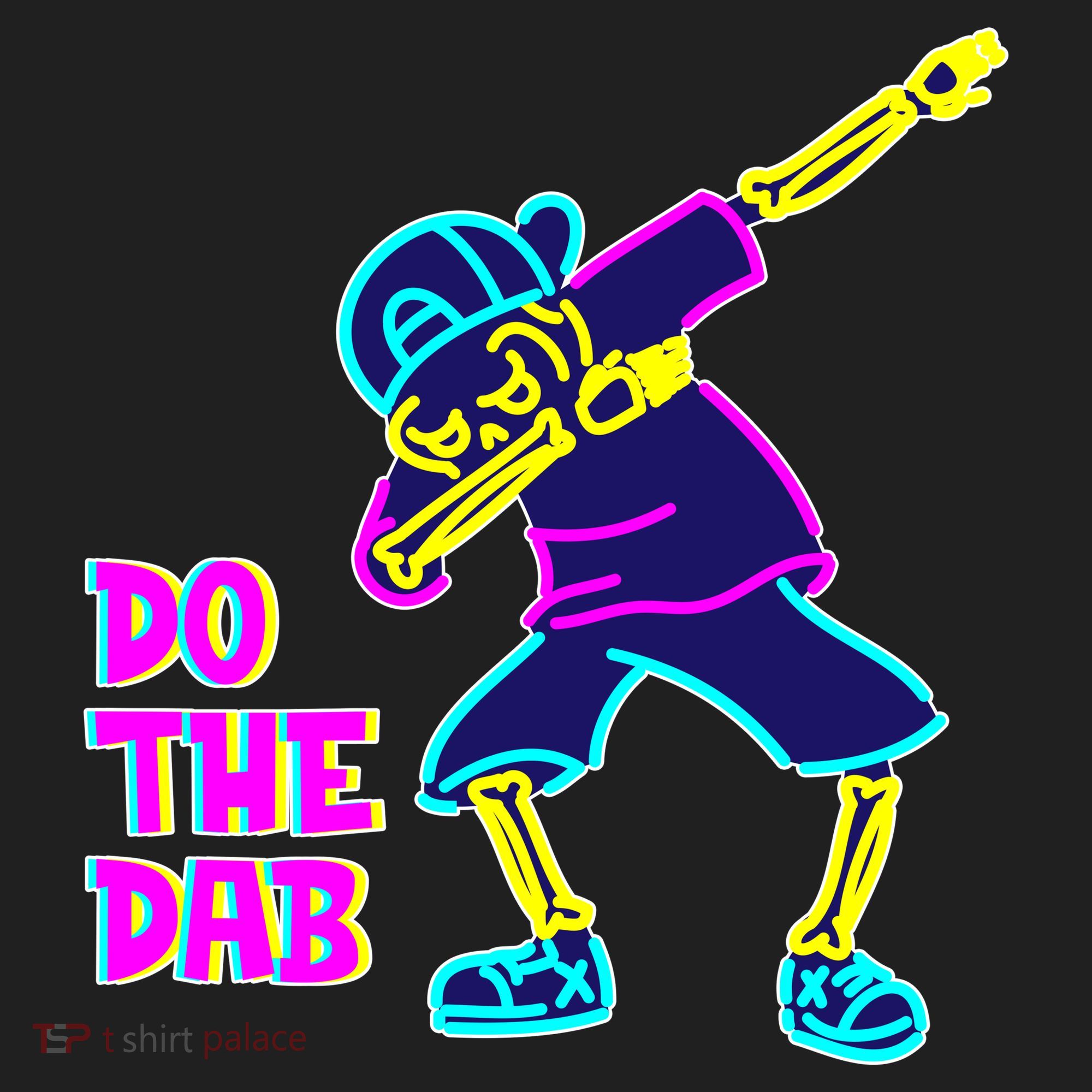 Retro Do the Dab Neon Skeleton Hat