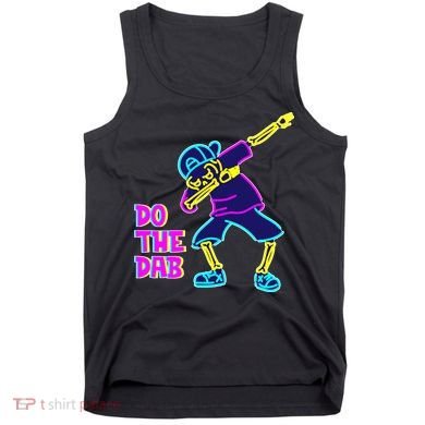 Retro Do the Dab Neon Skeleton Tank Top