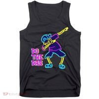 Retro Do the Dab Neon Skeleton Tank Top thumb 0