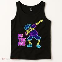 Retro Do the Dab Neon Skeleton Tank Top thumb 2