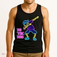 Retro Do the Dab Neon Skeleton Tank Top thumb 3