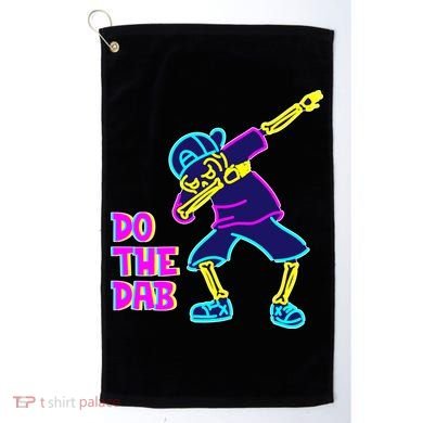 Retro Do the Dab Neon Skeleton Golf Towel