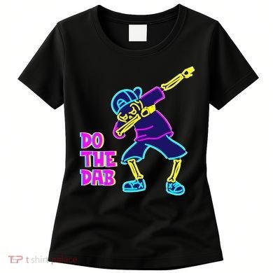 Retro Do the Dab Neon Skeleton Women's T-Shirt