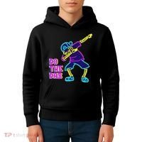 Retro Do the Dab Neon Skeleton Kids Hoodie thumb 4