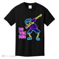 Retro Do the Dab Neon Skeleton Kids T-Shirt thumb 0