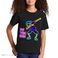 Retro Do the Dab Neon Skeleton Kids T-Shirt thumb 2