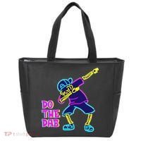 Retro Do the Dab Neon Skeleton Tote Bag thumb 0