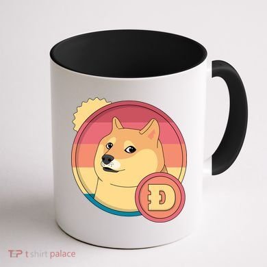 Retro DogeCoin Coffee Mug back