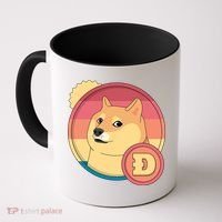 Retro DogeCoin Coffee Mug thumb 0
