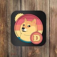 Retro DogeCoin Coaster thumb 0