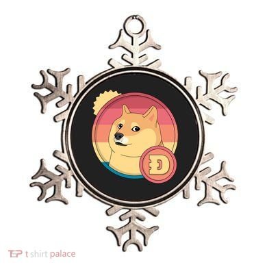 Retro DogeCoin Ornament