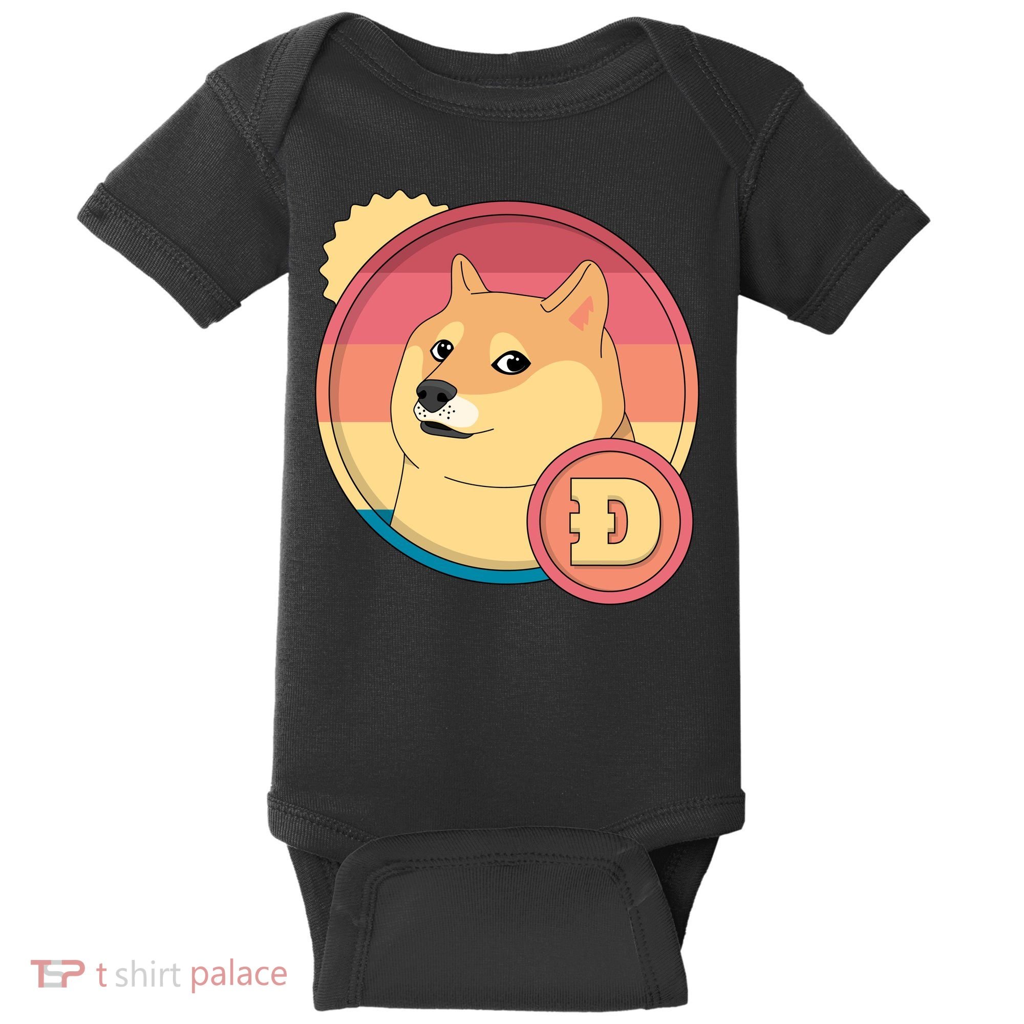 Retro DogeCoin Baby Bodysuit