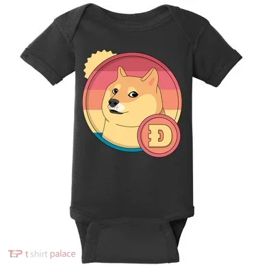 Retro DogeCoin Baby Bodysuit