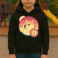 Retro DogeCoin Kids Hoodie thumb 3
