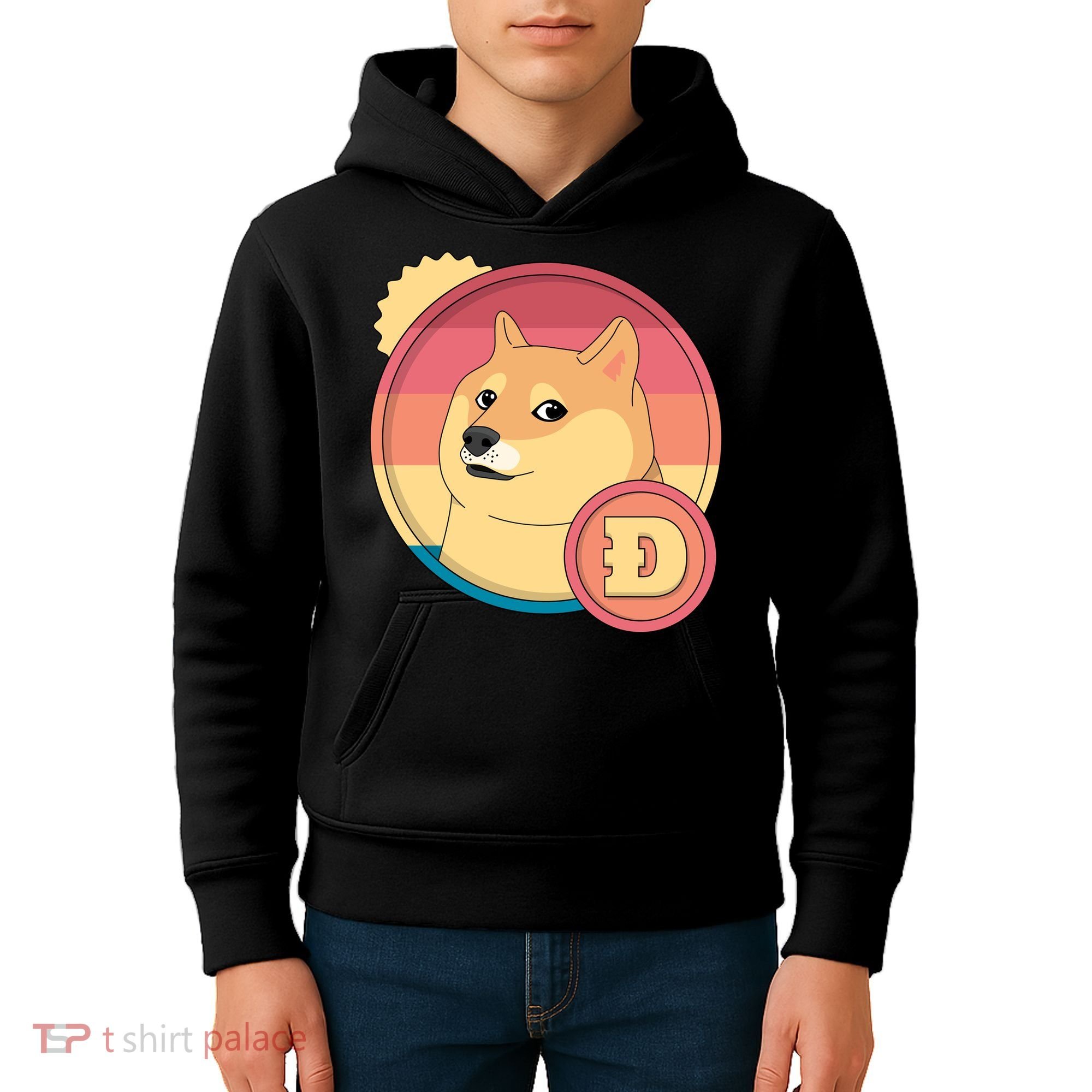 Retro DogeCoin Kids Hoodie