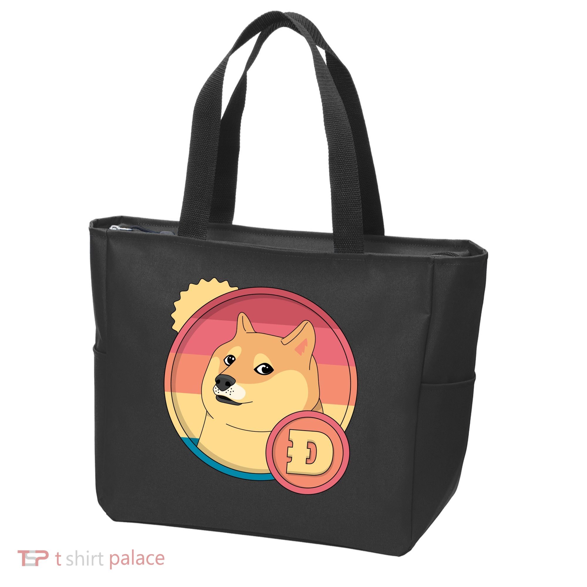 Retro DogeCoin Tote Bag
