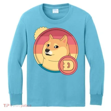 Retro DogeCoin Kids Long Sleeve Shirt