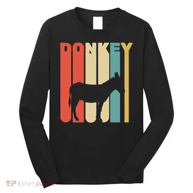 Retro Donkey Logo Long Sleeve Shirt