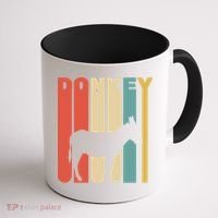 Retro Donkey Logo Coffee Mug thumb 1