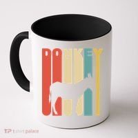 Retro Donkey Logo Coffee Mug thumb 0