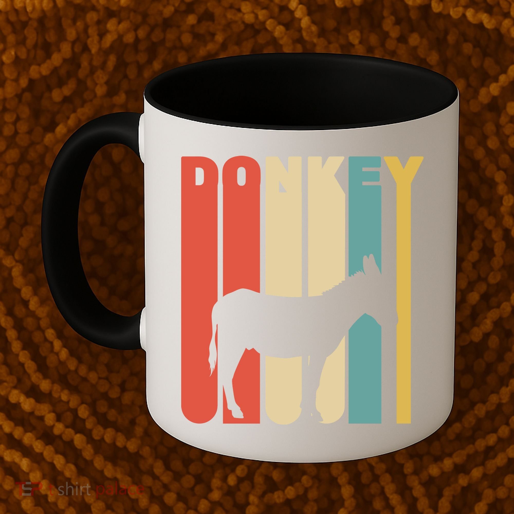Retro Donkey Logo Coffee Mug