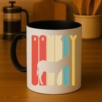 Retro Donkey Logo Coffee Mug thumb 4